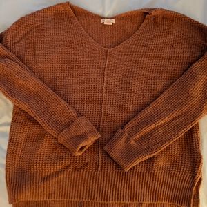 Boxy Waffle Knit sweater